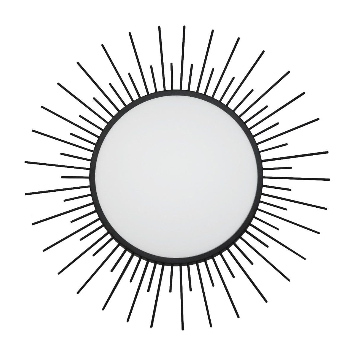 LED-DECKENLEUCHTE - Schwarz, Metall (60/60/10cm) - Lumicom
