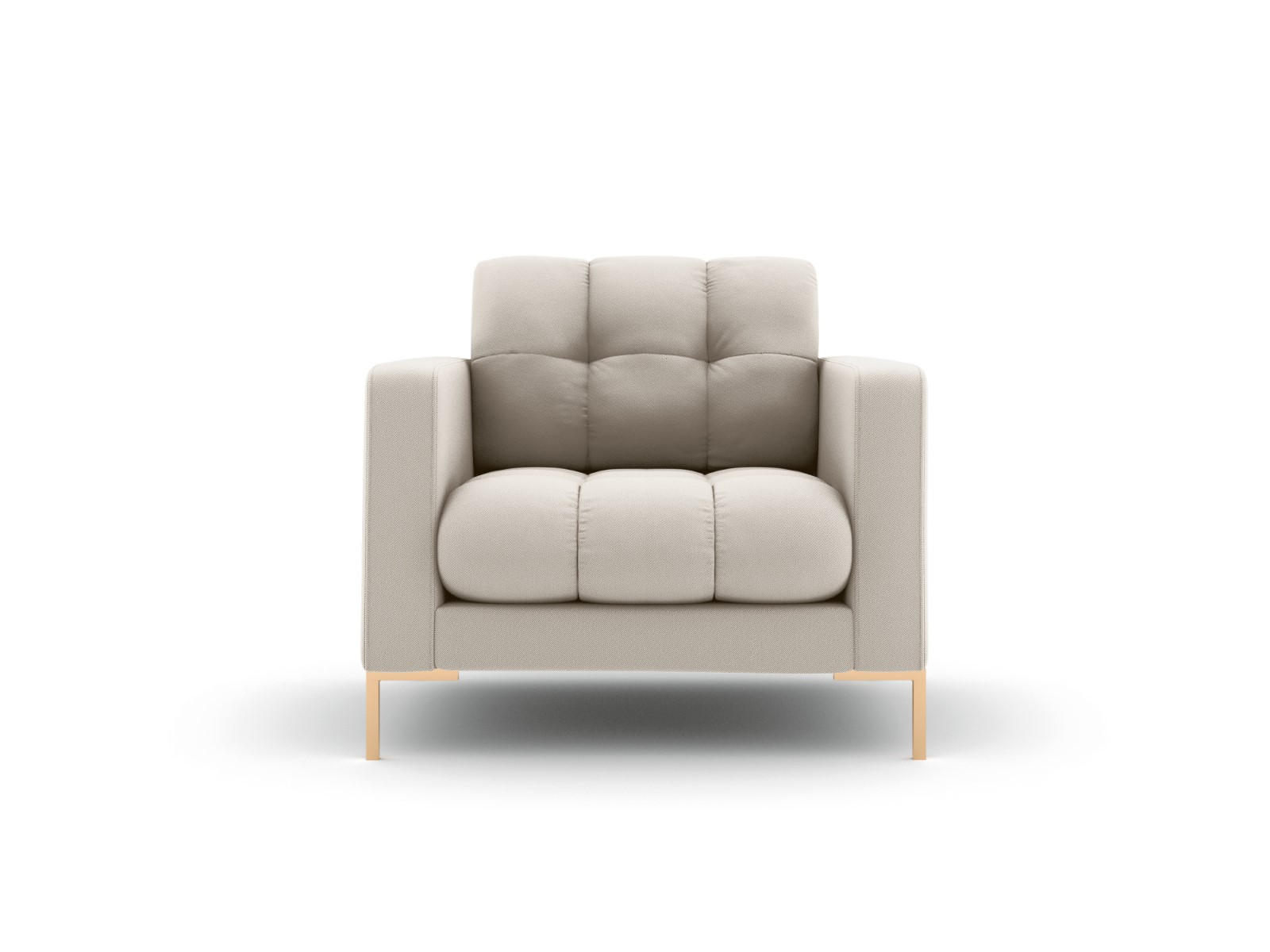 SESSEL Mamaia aus strukturiertem Stoff beige - Beige, Textil (92/75/87cm) - Micadoni