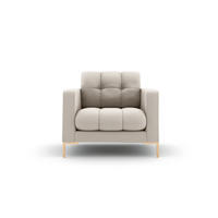 SESSEL Mamaia aus strukturiertem Stoff beige - Beige, Textil (92/75/87cm) - Micadoni
