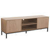 TV-SCHRANK, helles Holzeffekt - Beige, Holz (40/54/160cm) - Oviala