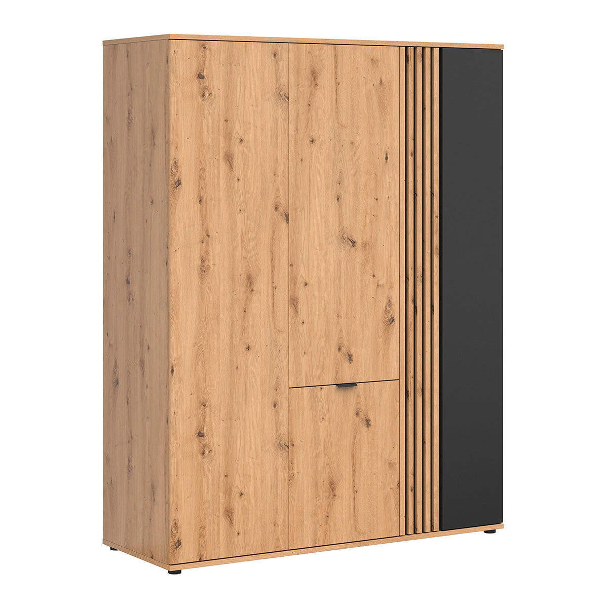 SCHRANK 4 Türen Ezra Holz - Braun, Holzwerkstoff (150.5/195.5/56cm) - Petits-meubles