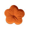 KISSEN-BLUME Samt&Sonders rost-orange 50 cm Ø - Dunkelorange, Textil (50/50cm) - beties Heimtextil