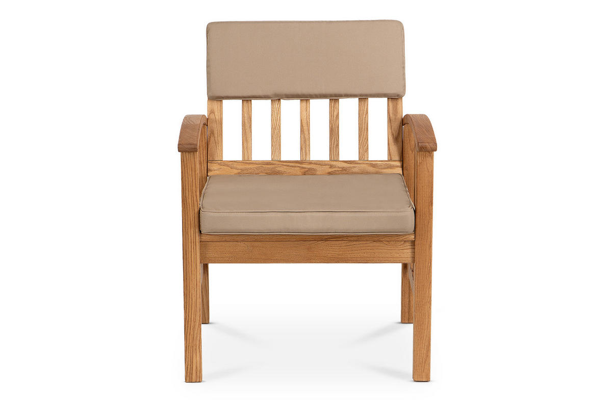 GARTENMÖBELSET TIMIDUS in Holz für 4 Personen, braun - Braun, Holz - KONSIMO®