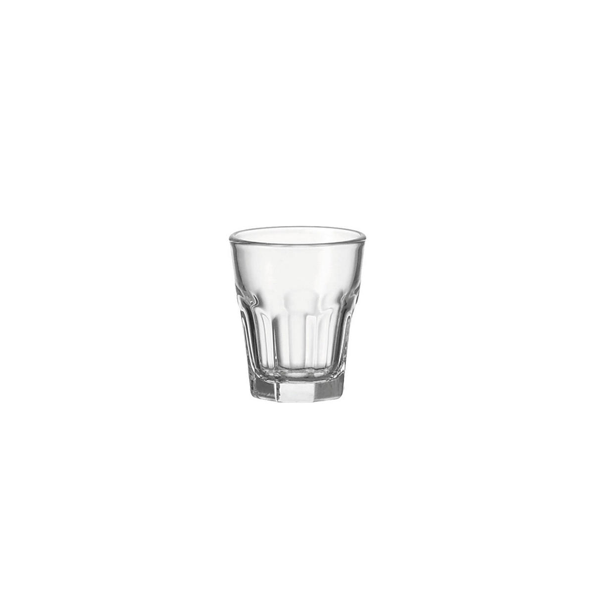 SCHNAPSGLÄSER Rock transparent 50 ml 12er Set - Transparent, Glas (0.05L) - Leonardo Living