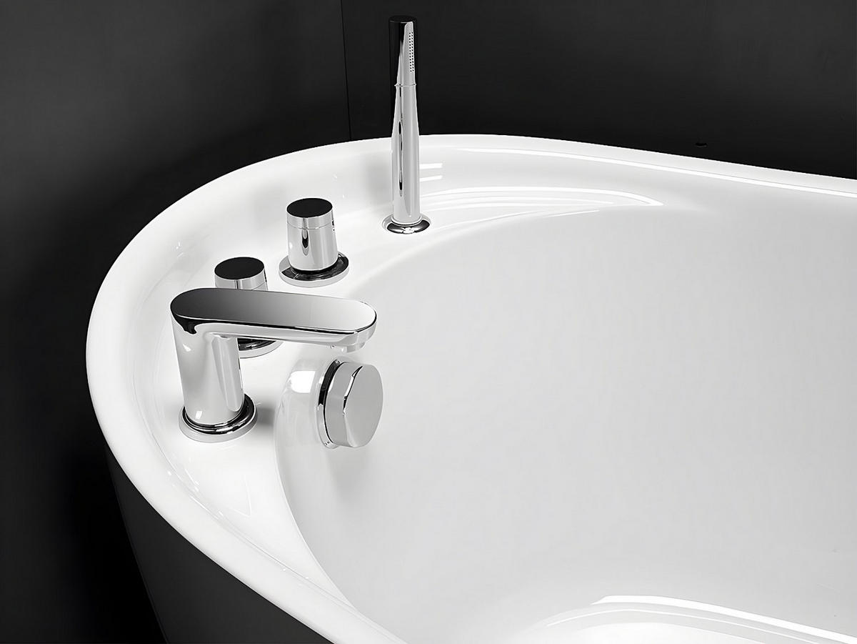 FREISTEHENDE Badewanne - 1 Person - Acryl - Weiß - - Weiß, Kunststoff (150/70/75cm) - Vente-Unique