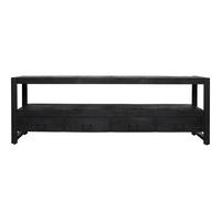 TV-MÖBEL Boaz Schwarz 45/180/60 cm - Schwarz, Holz (180/60/45cm) - Starfurn