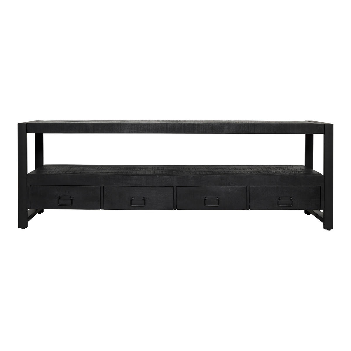 TV-MÖBEL Boaz Schwarz 45/180/60 cm - Schwarz, Holz (180/60/45cm) - Starfurn
