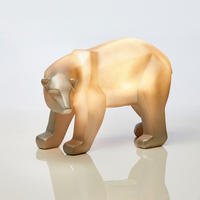 LED-POLYRESIN-FIGUR - Polarbär in Silber mit warmweißer Lampe für stimmungsvolle Dekoration, batteriebetrieben - Silberfarben, Kunststoff (10/15/10cm) - Northpoint