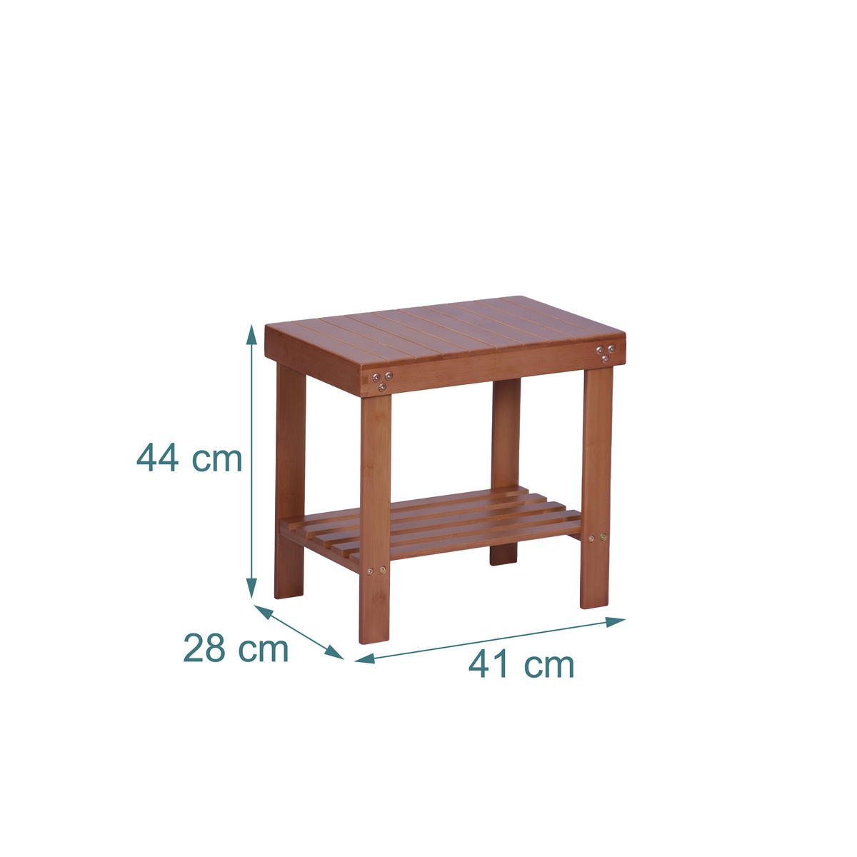 KÚPEĽŇOVÝ stolík - svetlohnedá, drevo (44/41/28cm) - Relaxdays