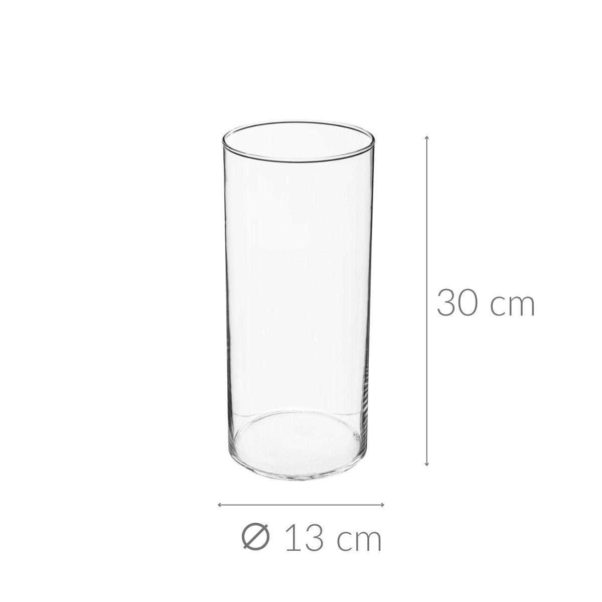 GLASVASE Zylinder 13/13/30 cm - Transparent, Glas (13/30cm) - Atmosphera Createur d´interieur