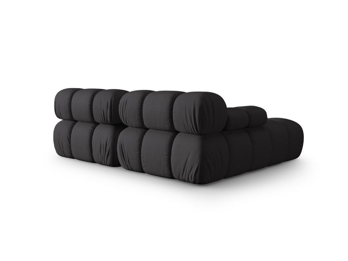 ECKSOFA modular links Bellis aus 3D-Stoff Expresso 3 Sitzplätze - Graubraun, Textil (155/188cm) - Micadoni