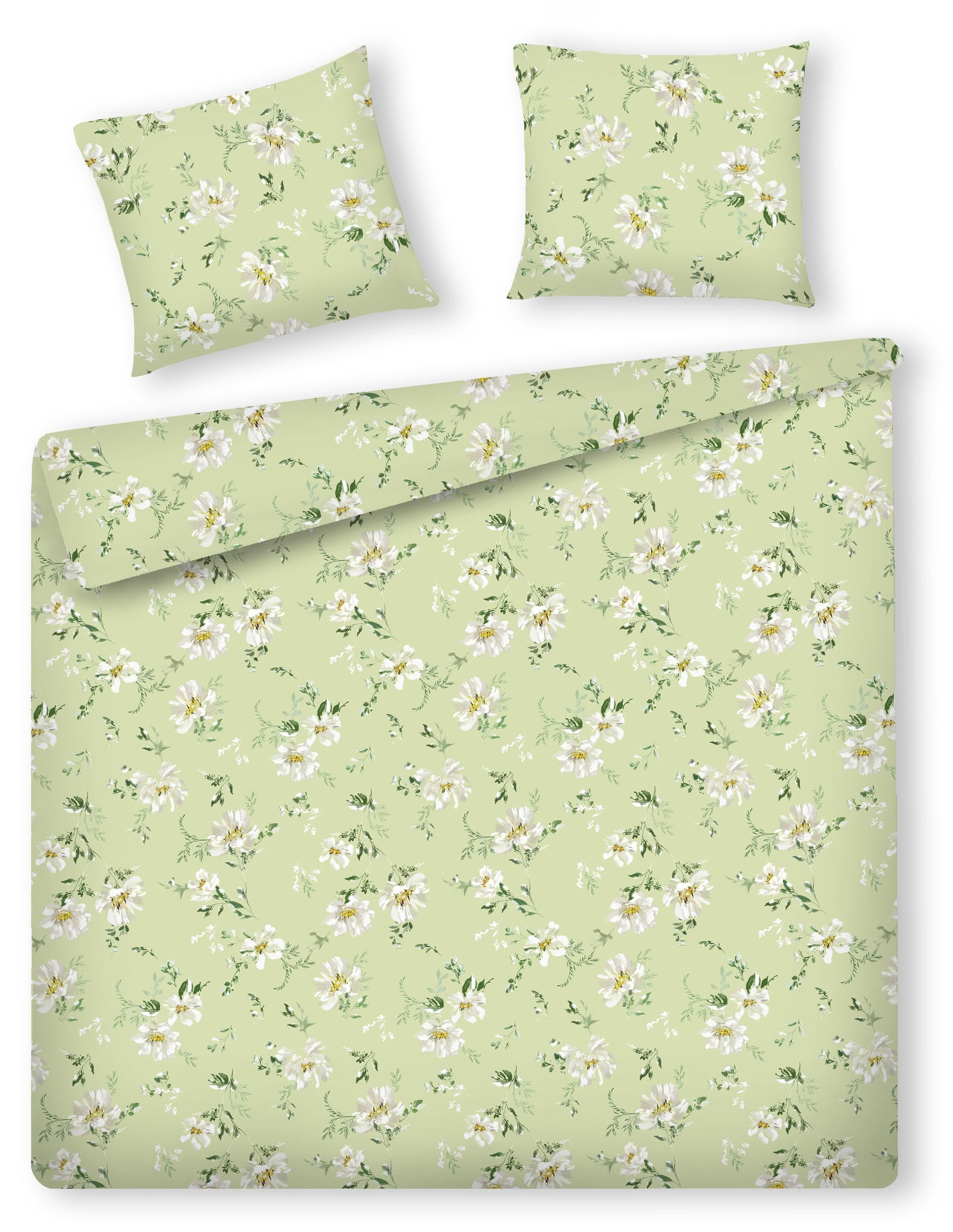 BETTWÄSCHE Jasmina - Hellgrün, Textil (200/220cm) - home&you