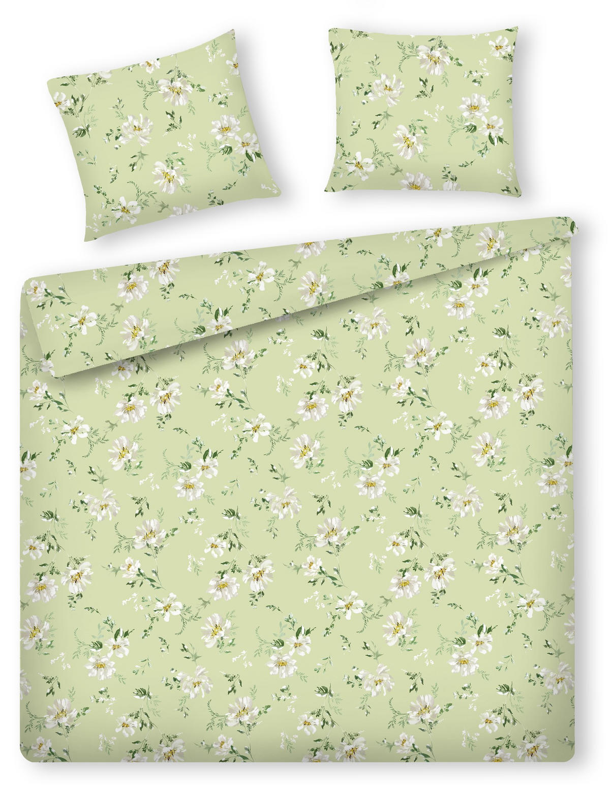 BETTWÄSCHE Jasmina - Hellgrün, Textil (200/220cm) - home&you