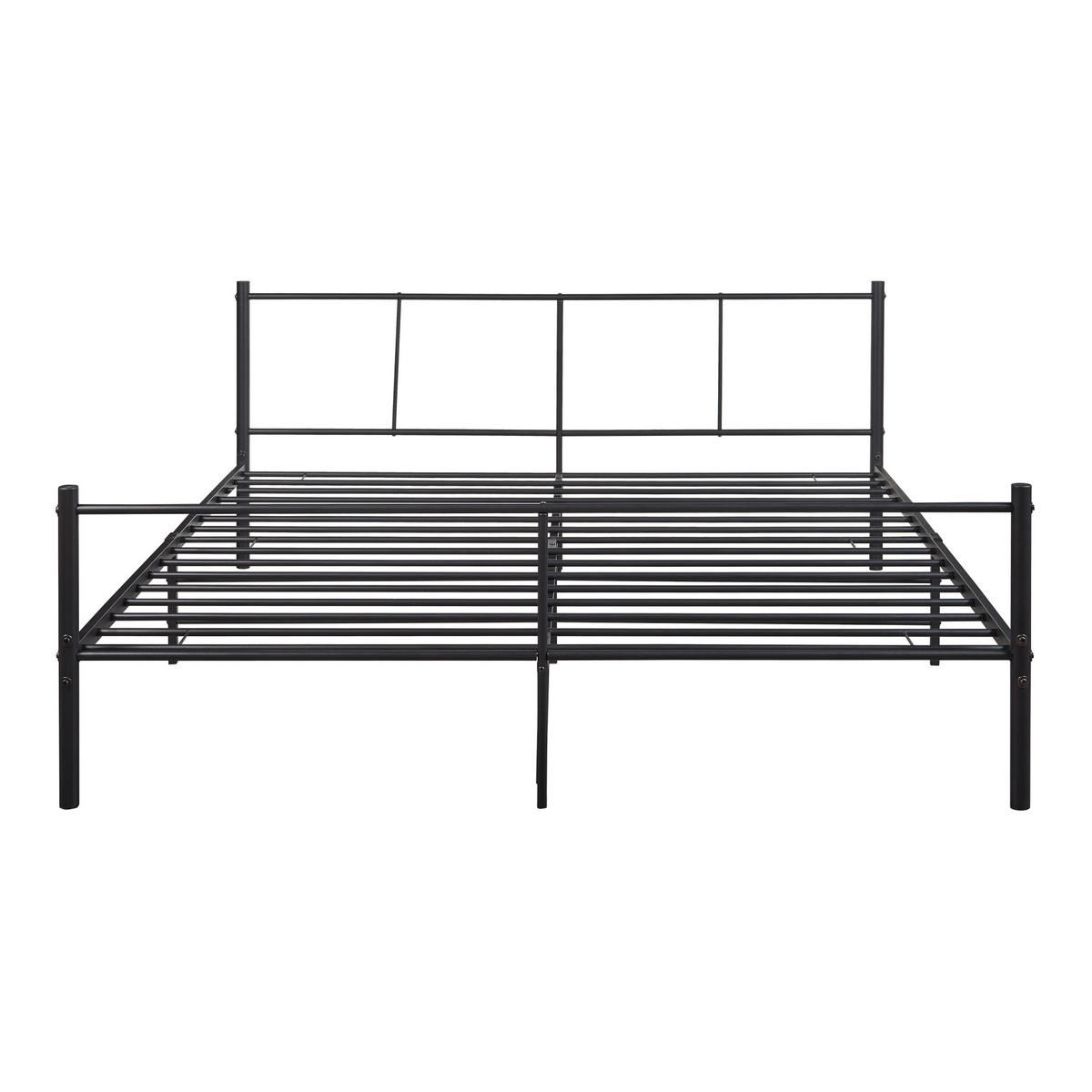 METALLBETT Laos - Schwarz, Metall (180/200cm) - [en.casa]