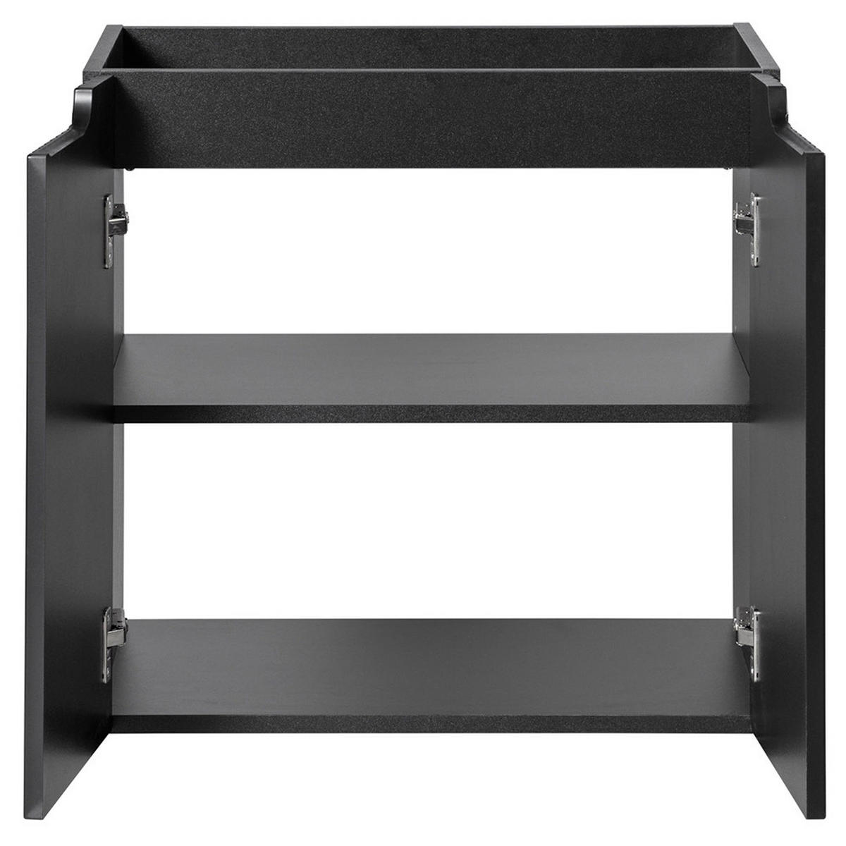 WASCHBECKENSCHRANK Newport-56 - Schwarz, Holzwerkstoff (60/57/39cm) - Lomado