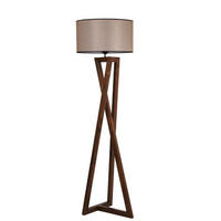 STEHLAMPE chloe farbe holz 40w - Braun, Holz (45/149/24cm) - Concept Usine