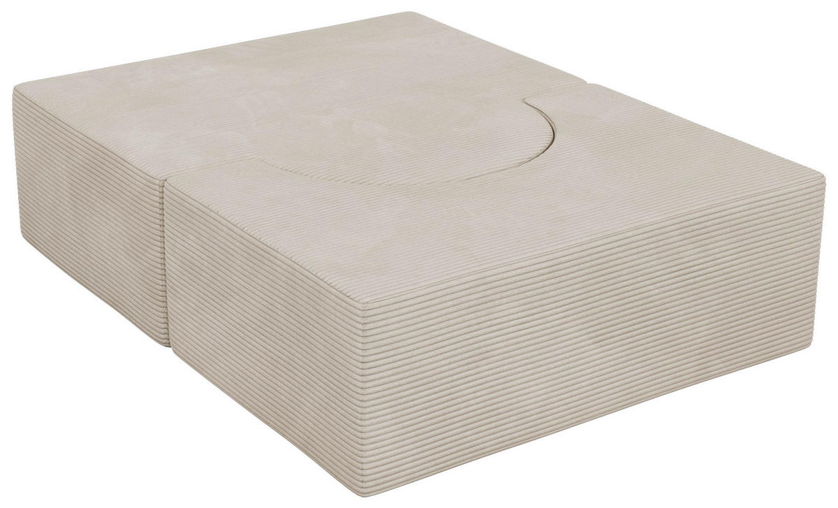 1-SITZER BODENSOFA SANOA - Creme Cord - Creme, Textil (100/68/96cm) - MKS