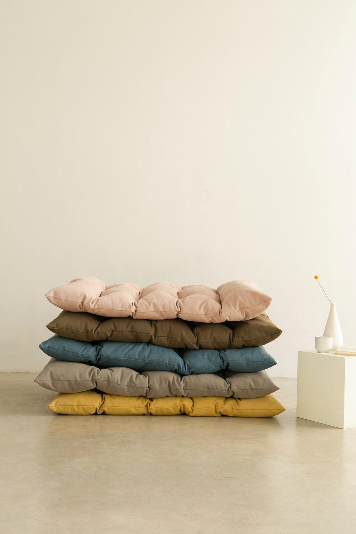 BODENKISSEN aus Baumwolle, blau, 120/100 cm CIELO - Blau, Textil (120/100/8cm) - RNT By Really Nice Things