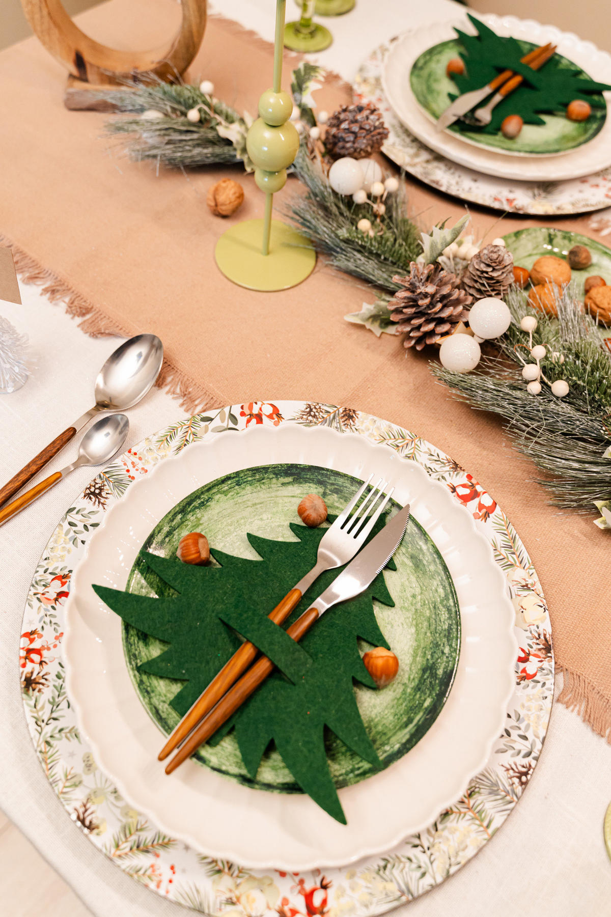 UNTERTELLER mit Weihnachtsmotiv 33/33/1,5 cm - Multicolor, Kunststoff (33/1.5/33cm) - Atmosphera Createur d´interieur