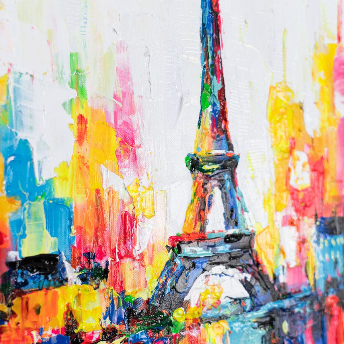 GEMÄLDE Pariser Inspiration auf Keilrahmen 115x50 cm - Multicolor, Holz (115/50cm) - YS-art gallery