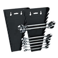 2XMAULSCHLÜSSELHALTER - Schwarz, Kunststoff (2.5/16/25cm) - Relaxdays