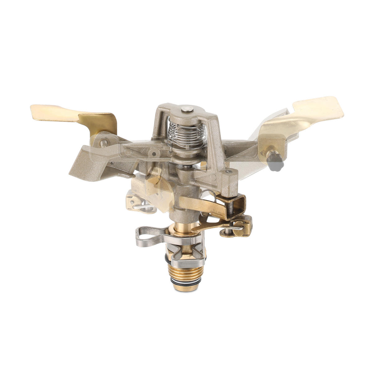 RASENSPRENGER-KOPF - Goldfarben, Metall (11/11/6cm) - Relaxdays