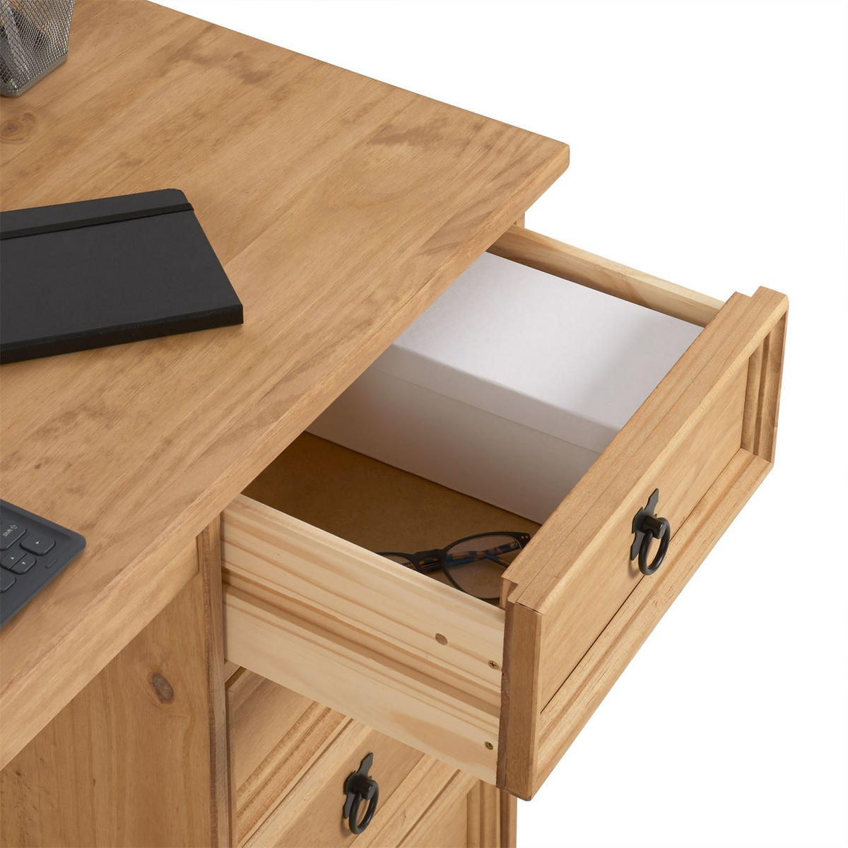 SCHREIBTISCH SALSA - Braun, Holz (48/104/78cm) - CARO-Möbel