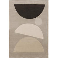 TEPPICH Ida Cream/Anthrazit 80x150 cm - Creme, Textil (80/150cm) - benuta Pop