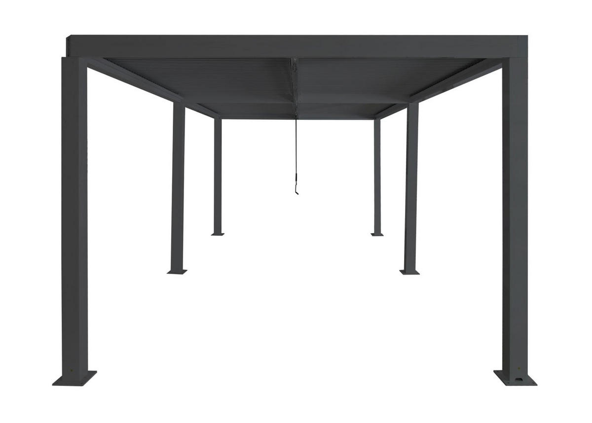 PERGOLA 220x600x300cm Anthrazit - Anthrazit, Metall (600/220/300cm) - BERLINLODGE