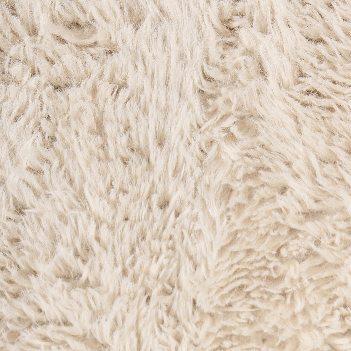 SCHAUKELSESSEL Webpelz Hellbeige Akra - Hellbraun, Textil (66/104/98cm) - Beliani
