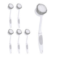 6xSPÜLBÜRSTE - Weiß, Kunststoff - Relaxdays