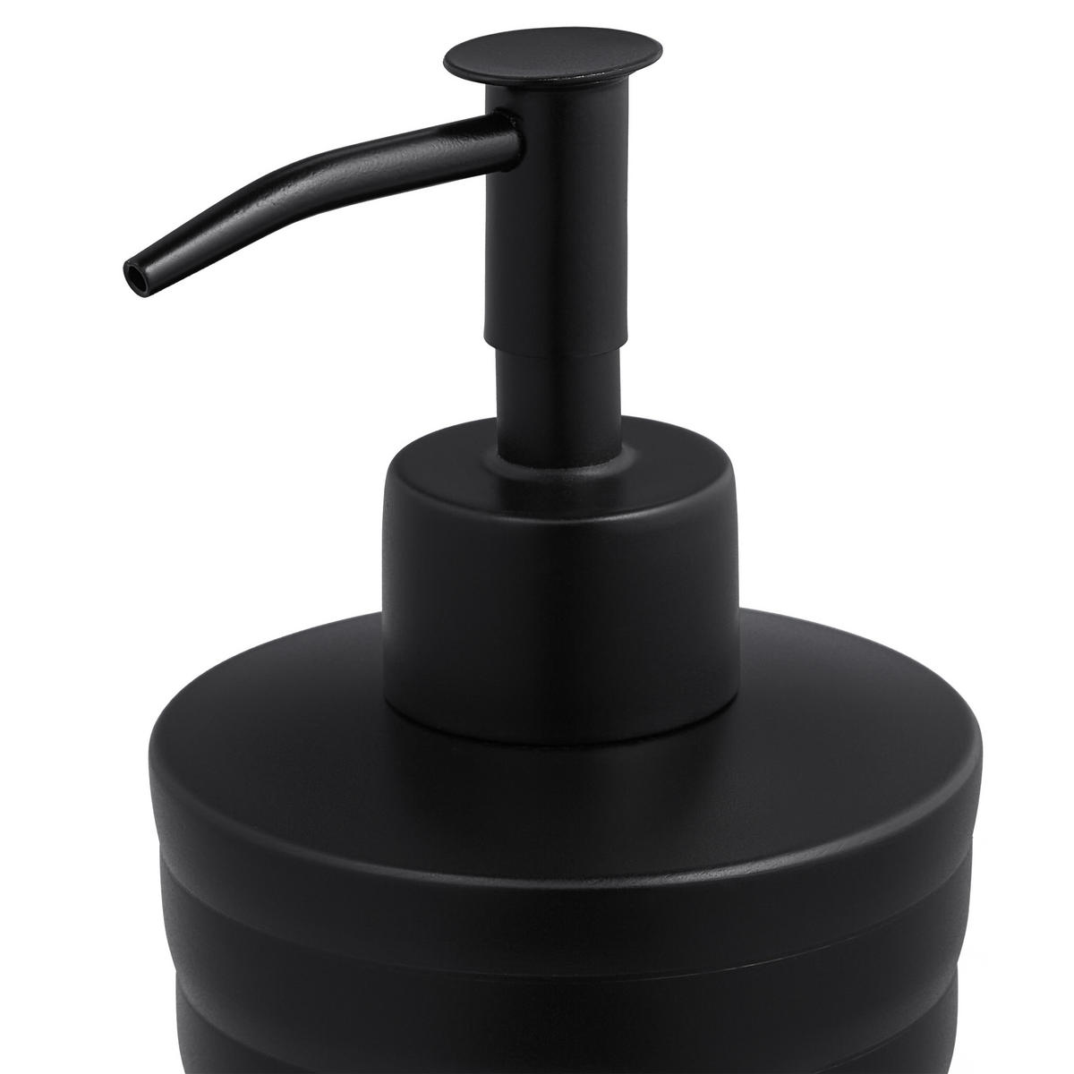 5-TLG.BADEZIMMER-SET - Schwarz, Metall (11/37/11cm) - Relaxdays