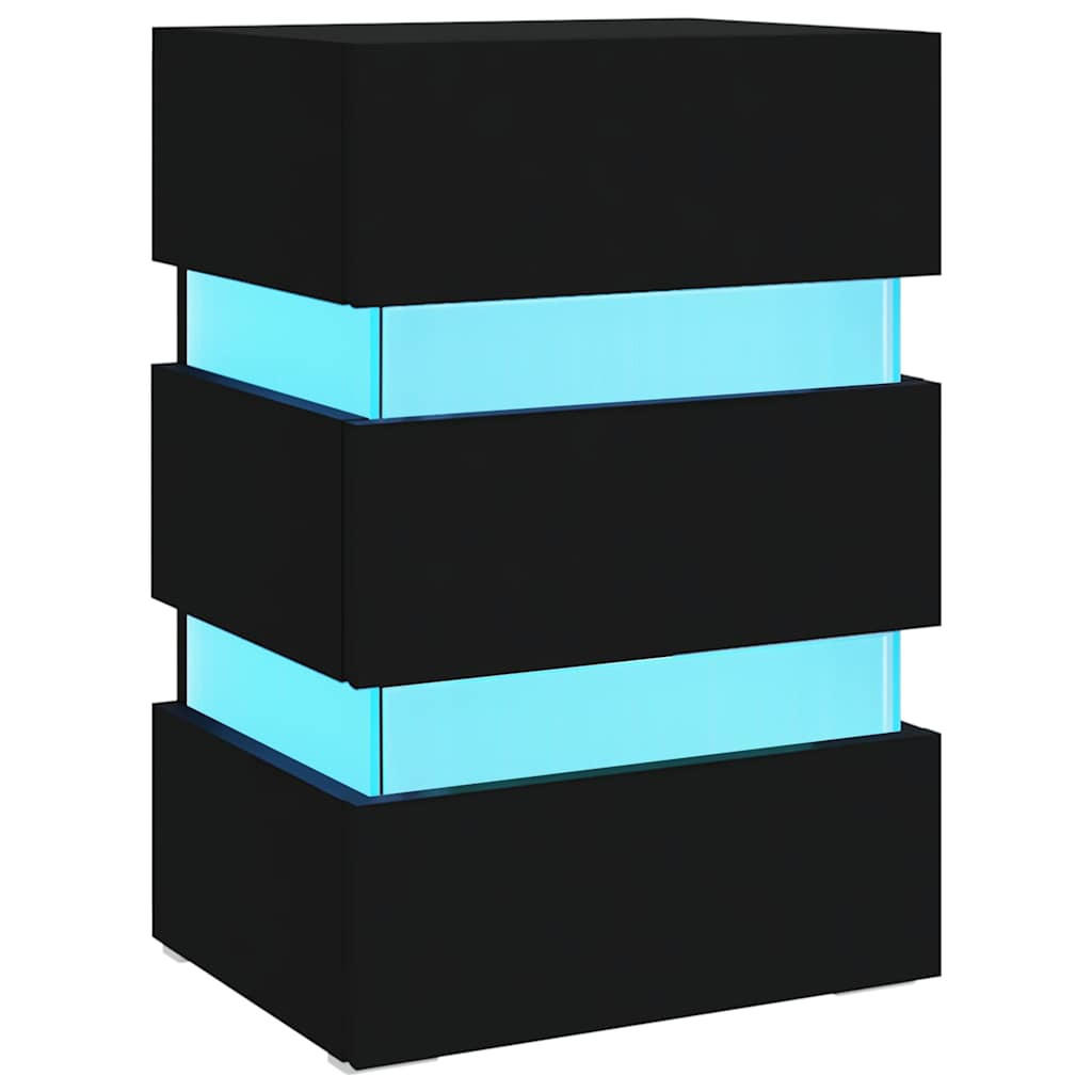 vidaXL Nachttisch Schwarz 45x67x35 cm