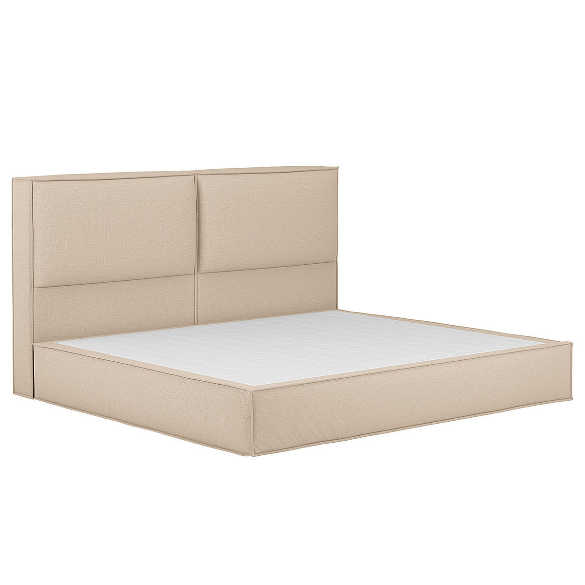 FAMILIENBETT BOXSPRINGBETT - Beige, Textil (240/200cm) - home24