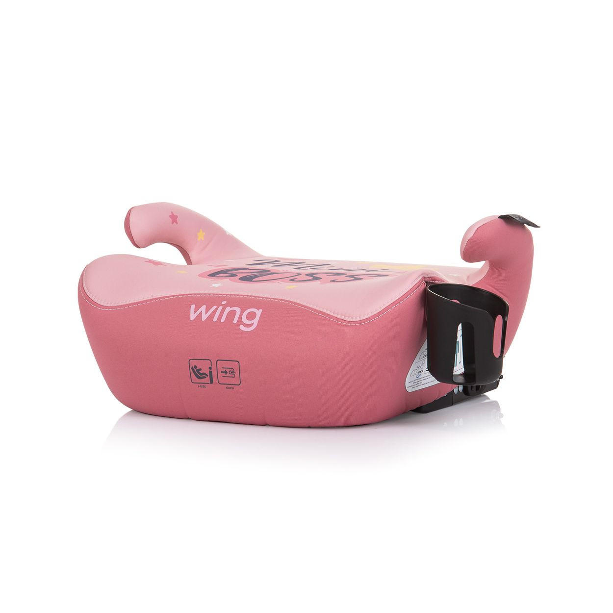 KINDERSITZ Wing i-Size rosa (125-150cm) ISOFIX Getränkehalter - Rosa, Kunststoff (38/20/31cm) - Chipolino
