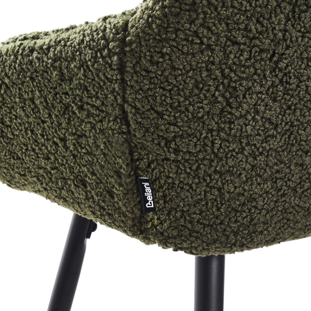 BARSTÜHLEN 2er-Set Dunkelgrün Casmalia - Dunkelgrün/Schwarz, Textil (50/103/54cm) - Beliani