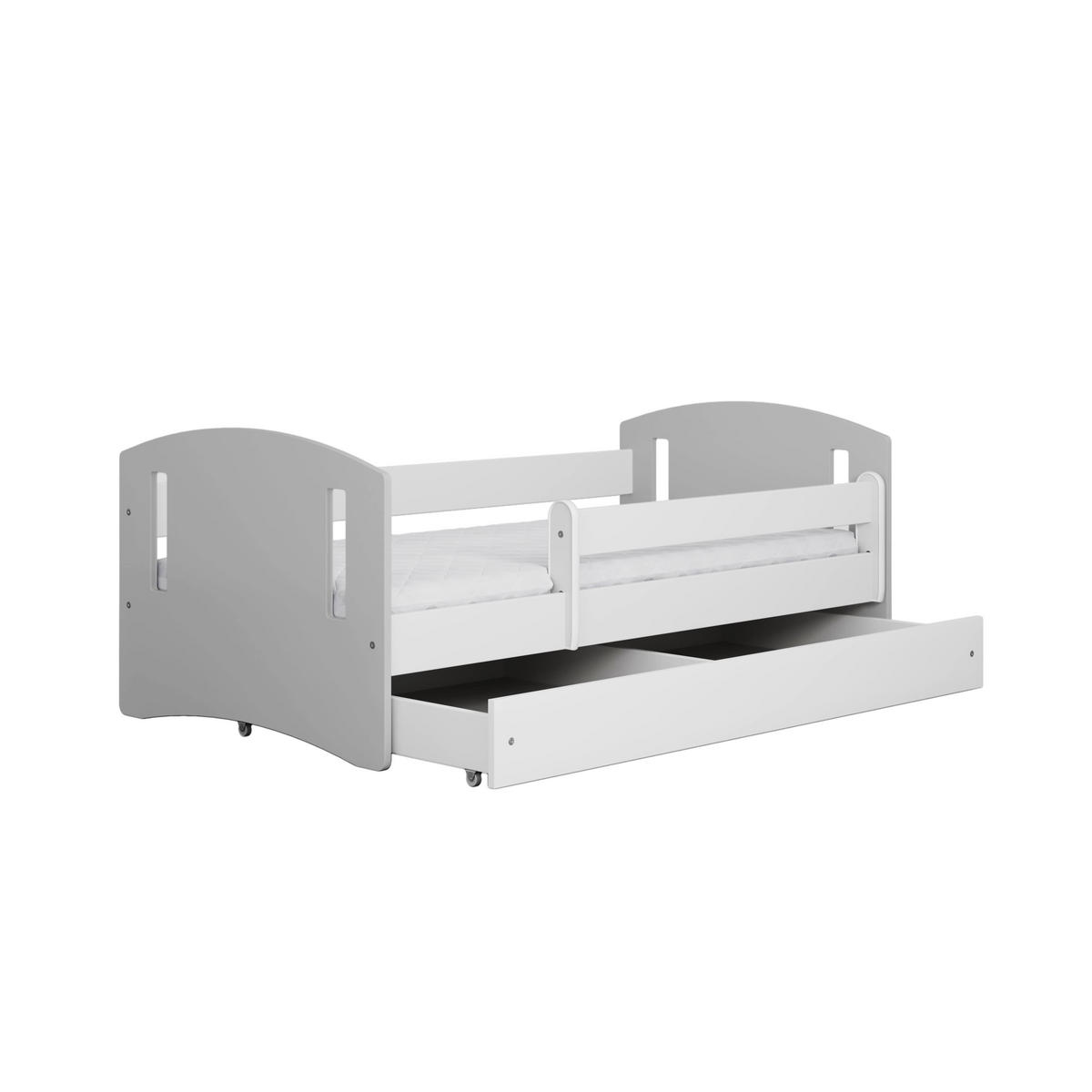 KINDERBETT CLASSIC II mit Schublade ohne Matratze 90/65/164 - Grau, Holzwerkstoff (80/160cm) - RAUMHIRSCH FURNITURE