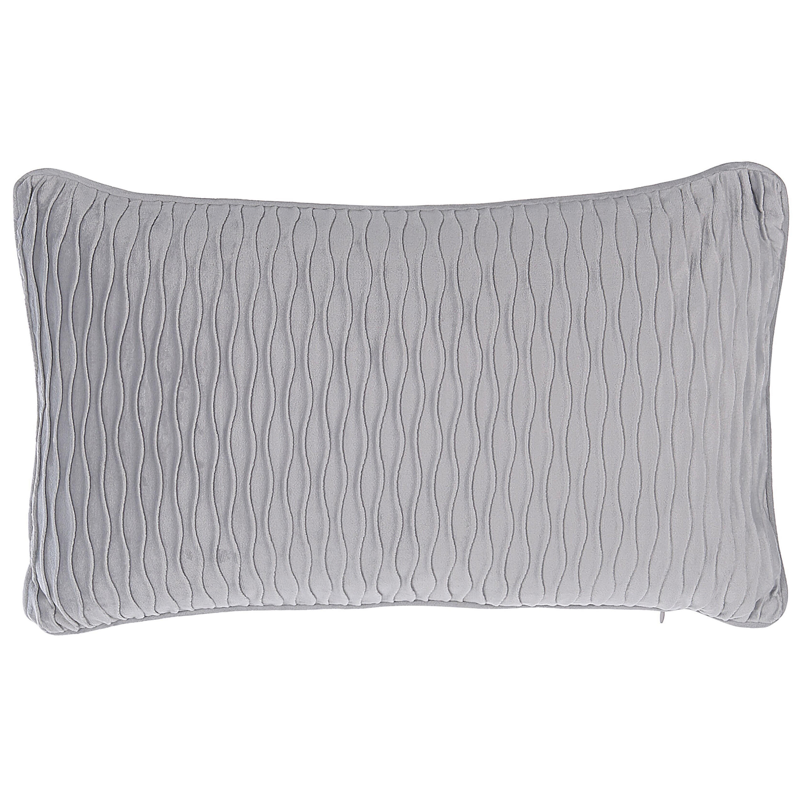 DEKOKISSEN 2er-Set Grau 50/30 cm Motari - Grau, Textil (50/30cm) - Beliani
