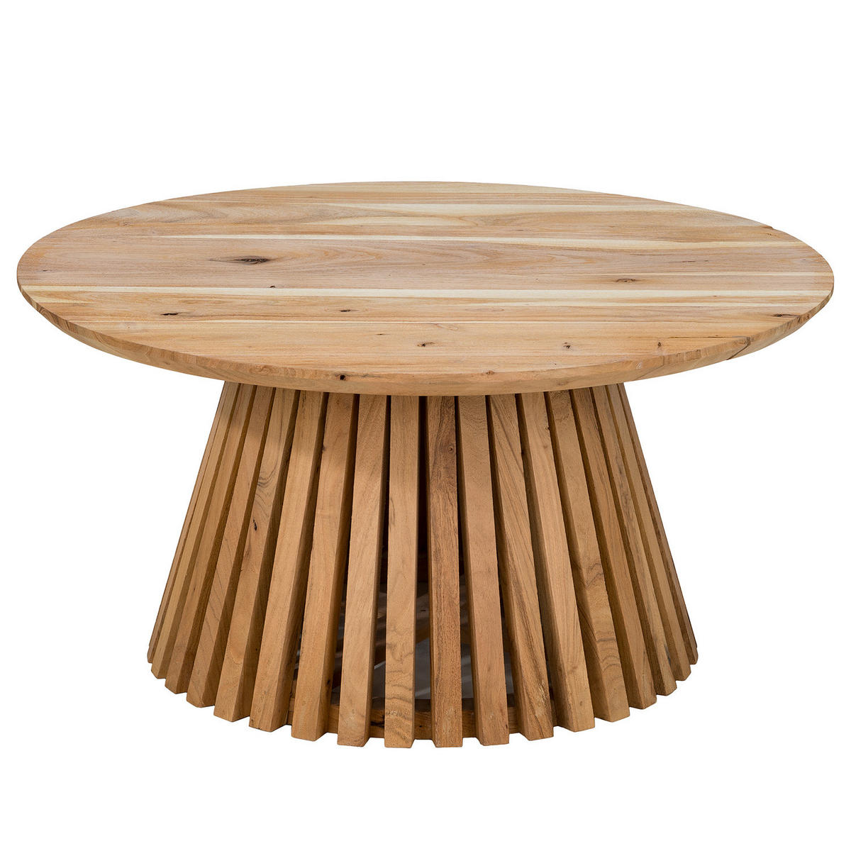 COUCHTISCH - Akazie massiv - Akaziefarben, Holz (80/80/40cm) - home24