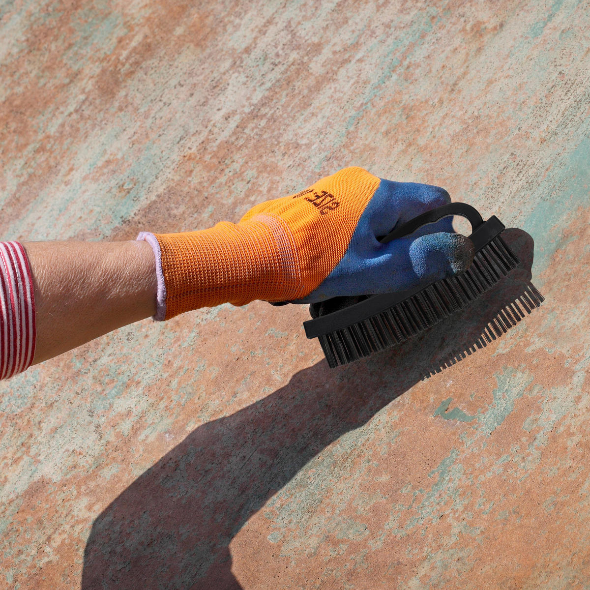 7XDRAHTBÜRSTE - Schwarz, Textil/Metall (2/16/7.5cm) - Relaxdays