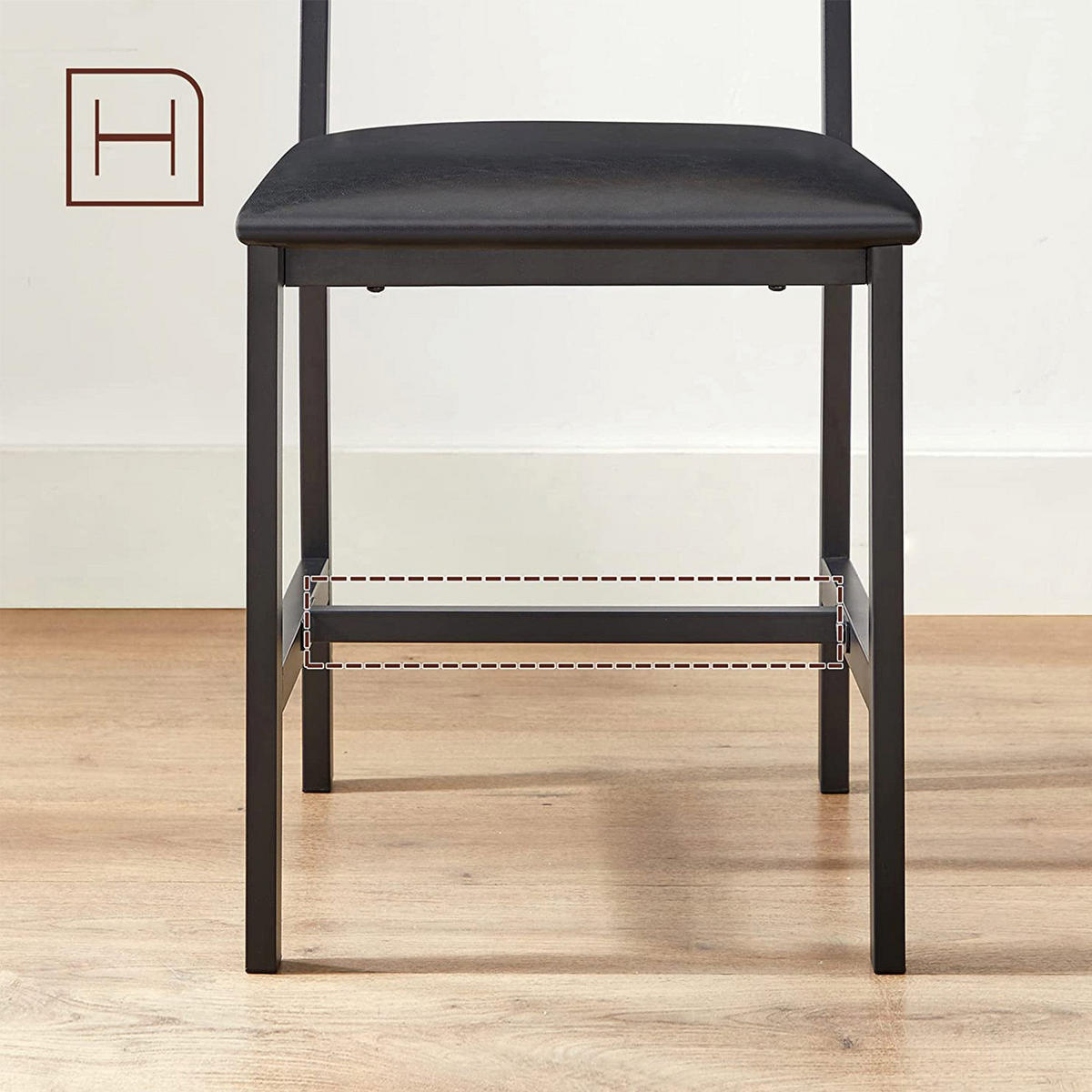 ESSZIMMERSTUHL 2ER-SET - Braun, Holzwerkstoff (43/96/43cm) - Hansiro