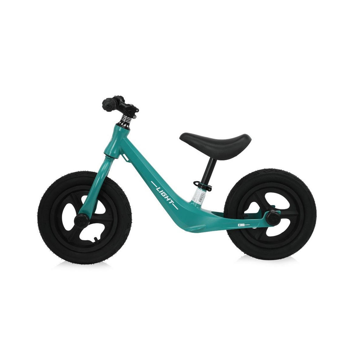LAUFRAD Light 12 Zoll grün 12 Zoll Lufträder Gummigriffe Sitz und Lenker verstellbar - Grün, Metall (86/40/52cm) - Lorelli