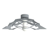 DECKENLEUCHTE - Grau, Metall (40/40/13cm) - Lumicom