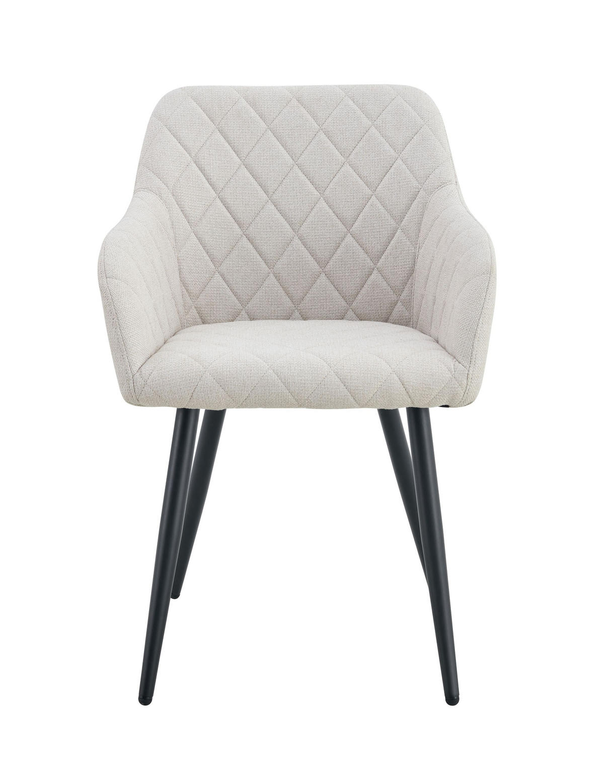 STUHL 2er Set Oslo Stühle in Creme - gemütliches Design - Top Qualität B/H/T: 56x83x60 cm - Creme, Textil (60/83/56cm)