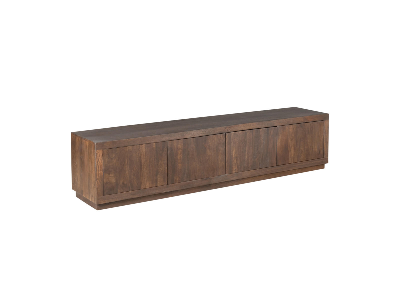 LOWBOARD Leuven Mangoholz 200 cm / 42 cm Braun - Braun, Holz (200/46/42cm) - Villa Möbel