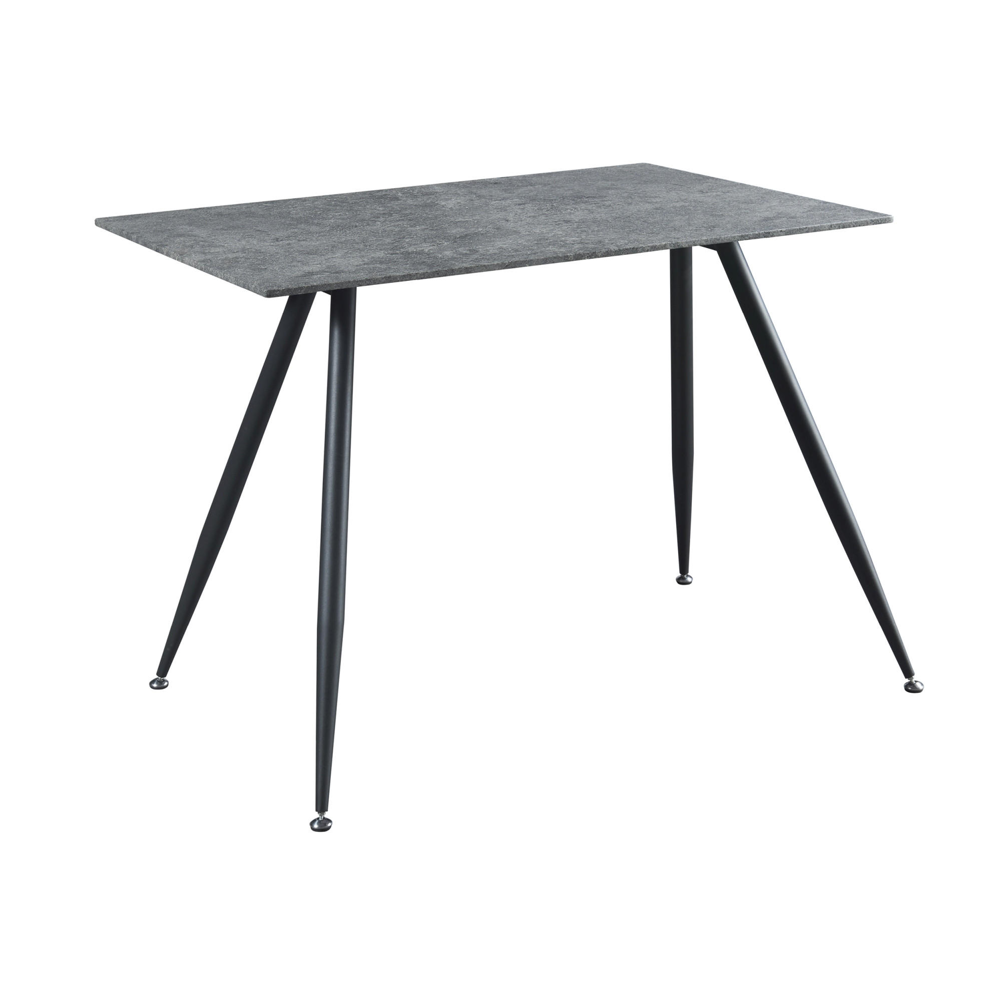 ESSTISCH Fitjar - Schwarz/Grau, Holzwerkstoff/Metall (70/120/75cm) - [en.casa]
