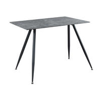 ESSTISCH Fitjar - Schwarz/Grau, Holzwerkstoff/Metall (70/120/75cm) - [en.casa]