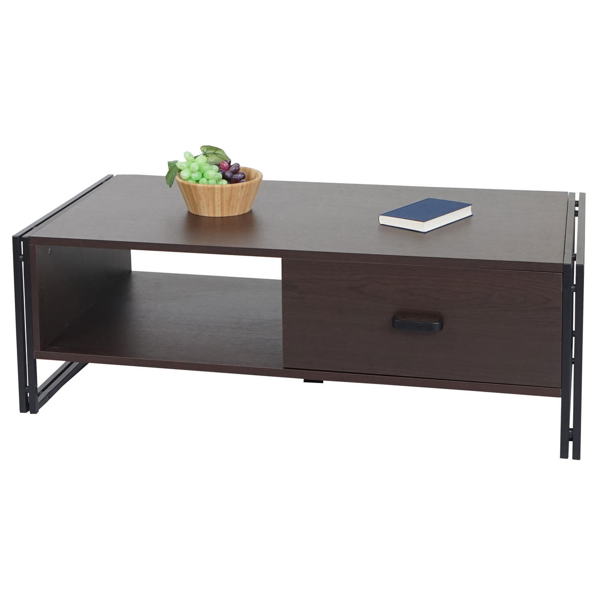 COUCHTISCH rechteck Dunkelbraun - Dunkelbraun, Holz (60/120/41cm) - MCW