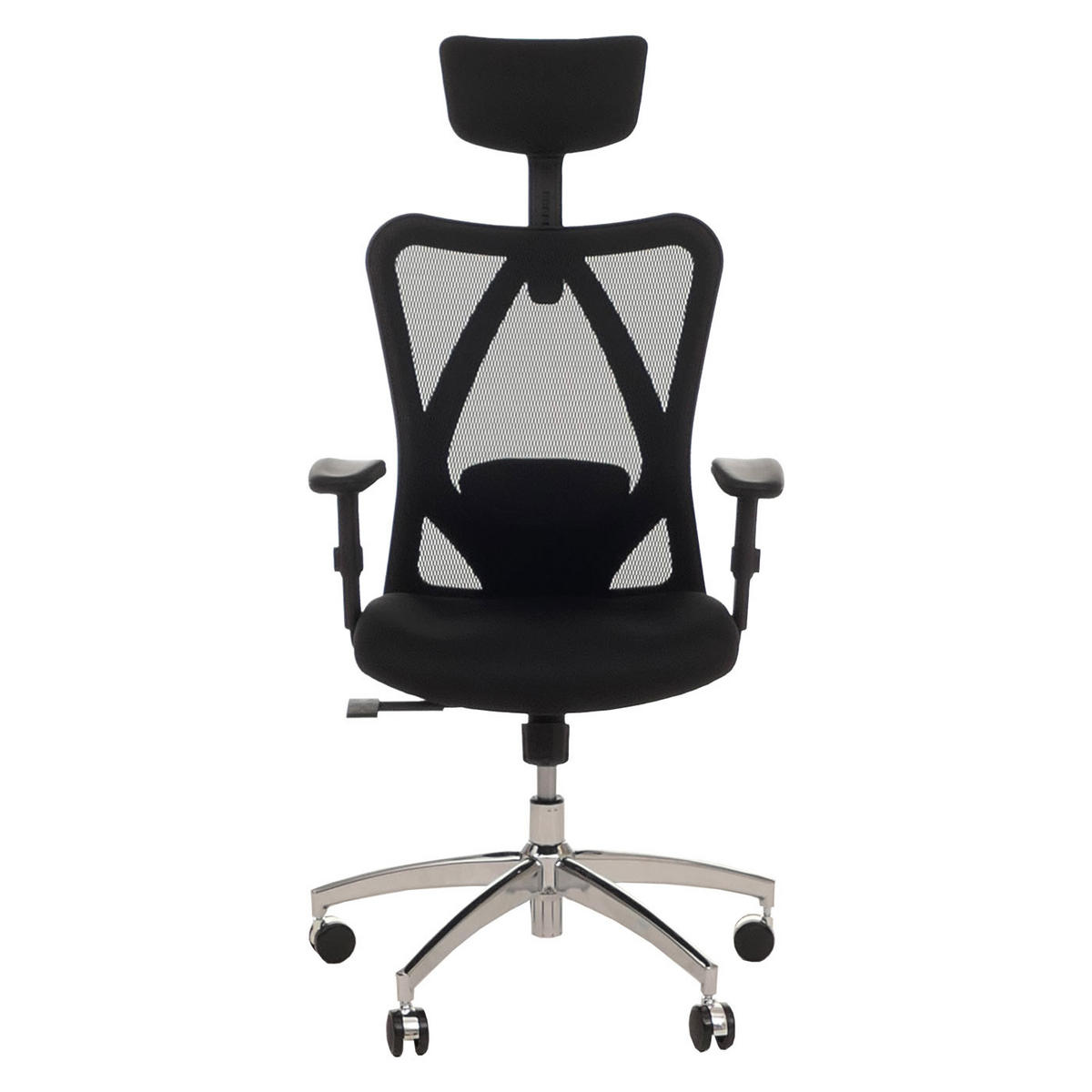 DREHSTUHL HxBxT 131x70x70cm Sitzhöhe 36cm ergonomisch verstellbare Lordosenstütze Armlehne Schwarz - Schwarz, Kunststoff (70/131/70cm) - PROREGAL