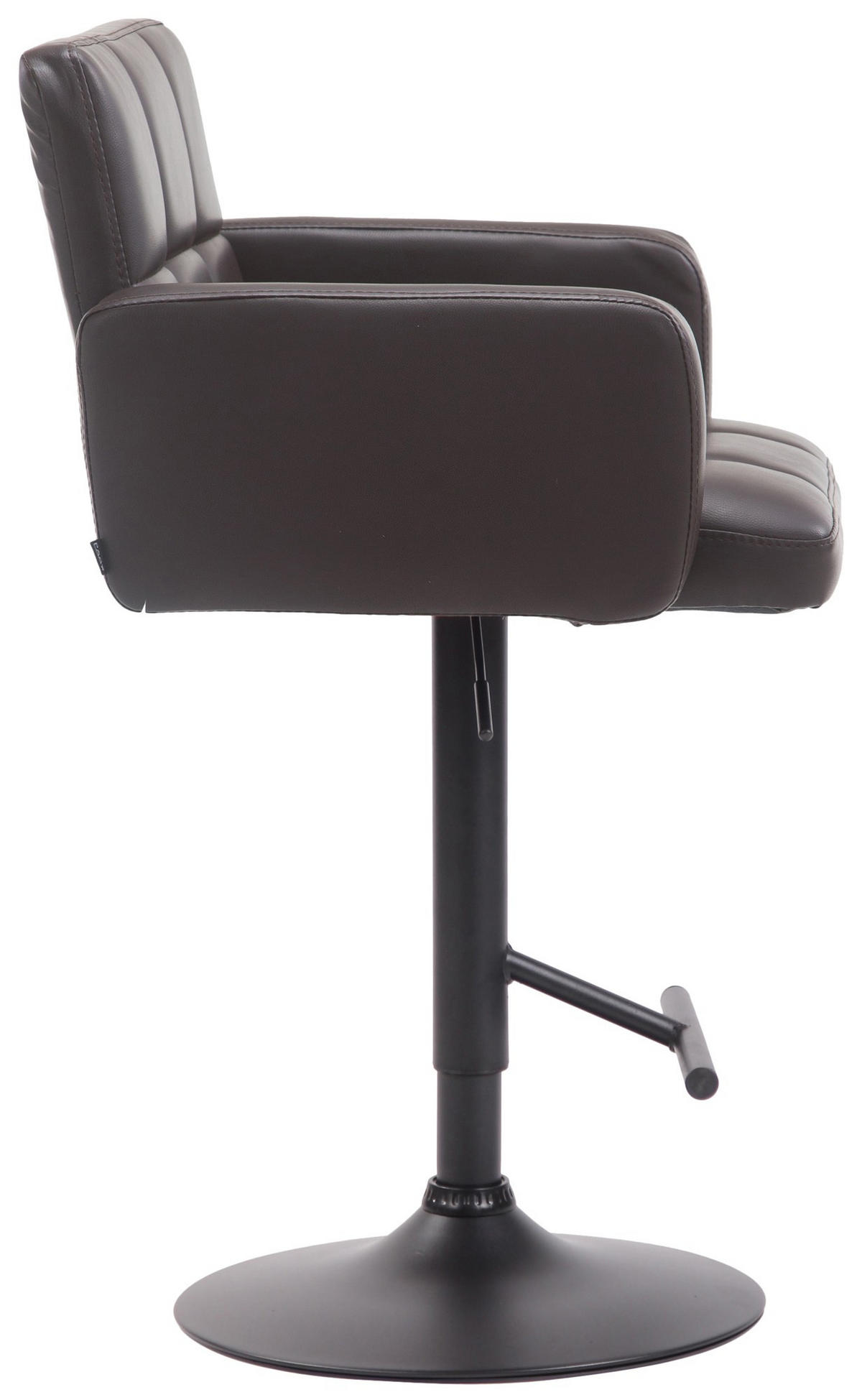 BARHOCKER Los Angeles 93x60x56 cm braun - Braun, Leder (60/93/56cm) - furnicato